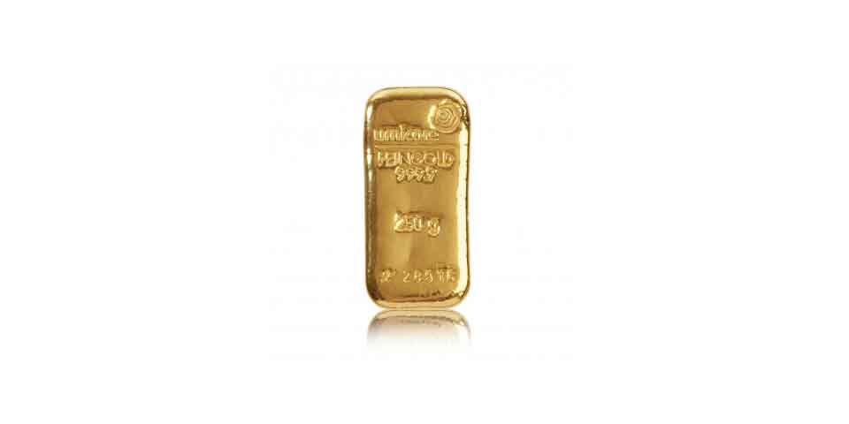 Goldbarren 250 Gramm