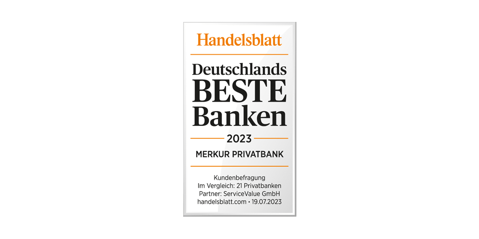 MERKUR PRIVATBANK zählt zu Deutschlands Besten Banken