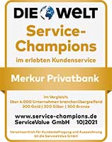 MERKUR PRIVATBANK: Service-Champion 2021