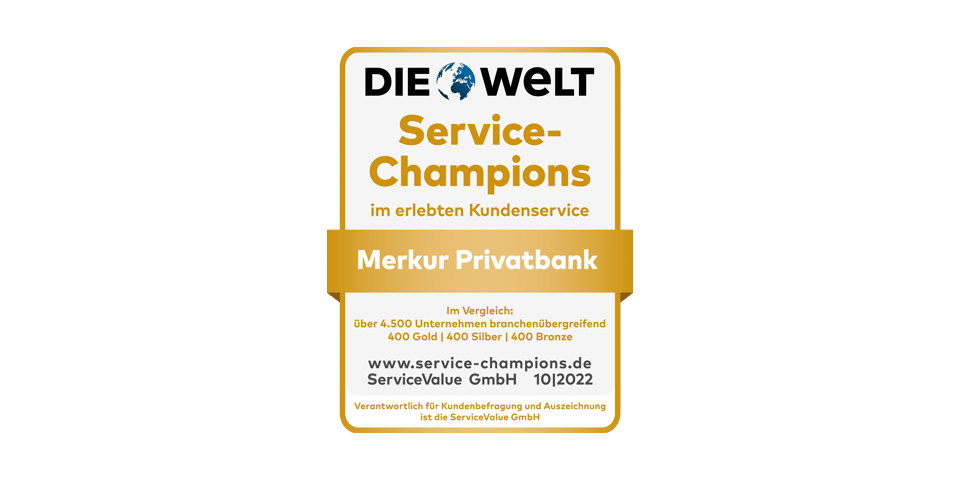 MERKUR PRIVATBANK: Service-Champion 2022