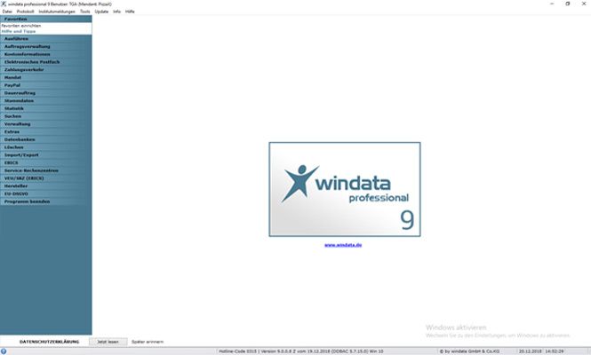 windata professional 9 SQL