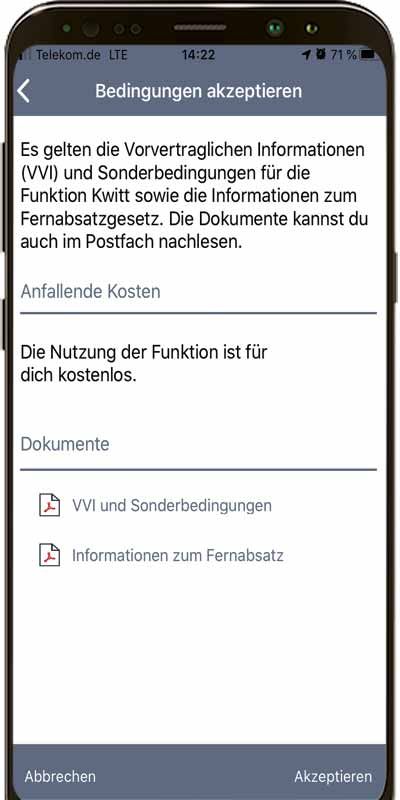 Bedingungen akzeptieren