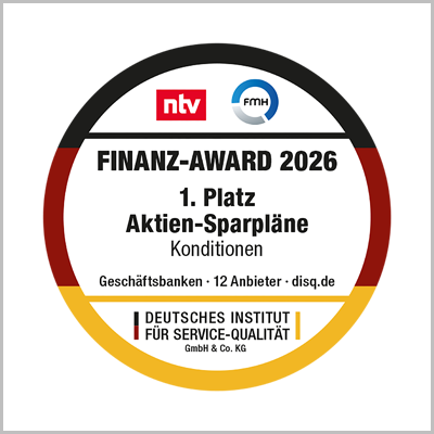 1. Platz Aktien-Sparpläne