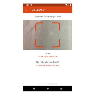 Scannen Sie Ihren QR-Code