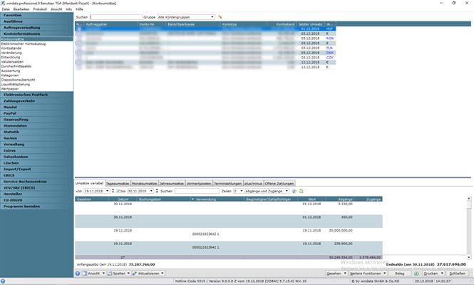 windata professional 9 SQL
