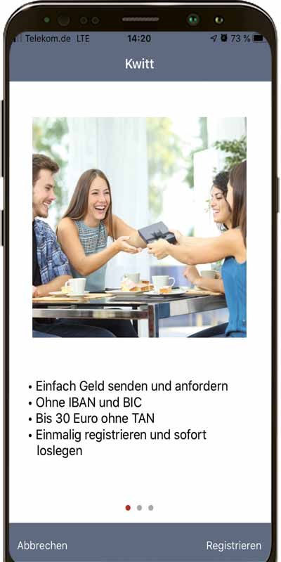 Kwitt registrieren